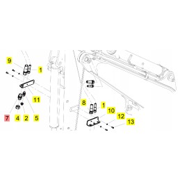 Yanmar bulkhead nipple b7 5b b7 6 vio45 vio82