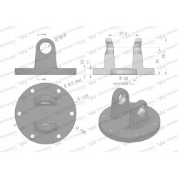 Collar with forks 23 8x61 3 series 2r Warynski