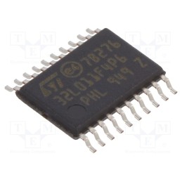 1 pcs x STMicroelectronics - STM32L011F4P6 - IC: ARM microcontroller, 32MHz, TSSOP20, 1.8÷3.6VDC, -40÷85°C