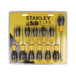 1 set x STANLEY - STHT0-60212 - Kit: screwdrivers, Phillips,Pozidriv®,slot,Torx®, Essential