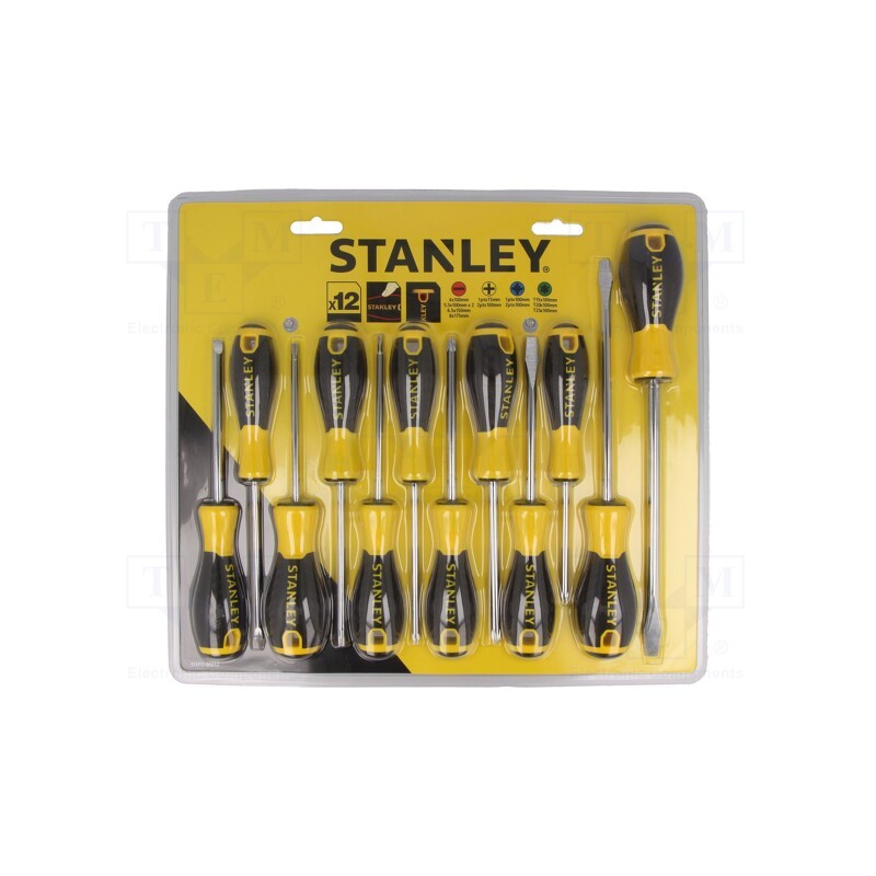 1 set x STANLEY - STHT0-60212 - Kit: screwdrivers, Phillips,Pozidriv®,slot,Torx®, Essential