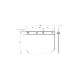 Mud flap, front mudguard c 330 360 mf