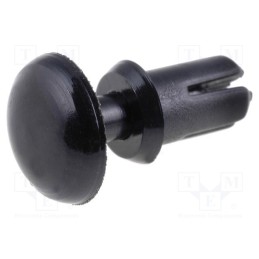 5 pcs x KSS WIRING - SR-465K - Rivet, polyamide, Panel cutout diam: 4mm, black, UL94V-2