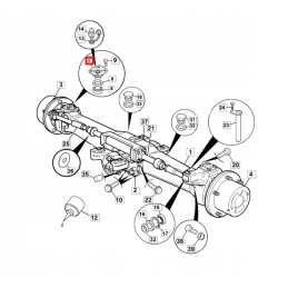 Stub pin jcb 3cx 4cx 458 20061