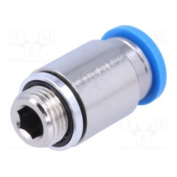 1 pcs x FESTO-186109 - Push-in fitting, straight, -0.95÷6bar, Gasket: NBR rubber, QS, 8mm