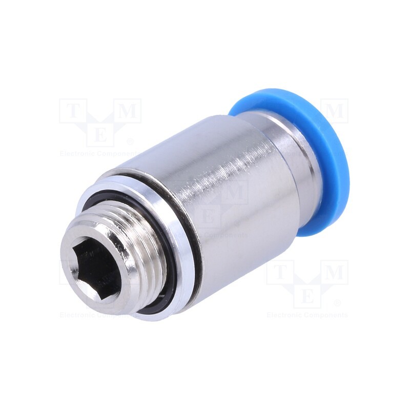 1 pcs x FESTO-186109 - Push-in fitting, straight, -0.95÷6bar, Gasket: NBR rubber, QS, 8mm