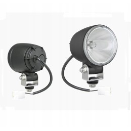 Halogen road headlight, cable with amp f connector