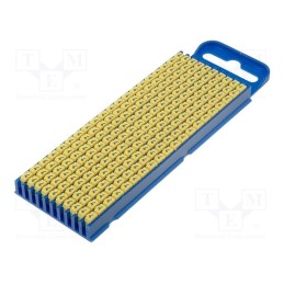 200 pcs x HELLERMANNTYTON - 561-02644 - Markers, Marking: 4, 2.8÷3.8mm, polyamide, yellow, -40÷85°C, WIC