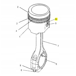 Piston pin oem cat excavator loader