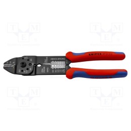 1 pcs x KNIPEX - 97 21 215 - Tool: for crimping, insulated connectors, 0.5÷6mm2