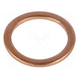 5 pcs x ELESA+GANTER - DIN 7603-CU-10-13,5-A - Gasket, copper, Thk: 1.5mm, Øint: 10mm, Øout: 13.5mm, DIN 7603