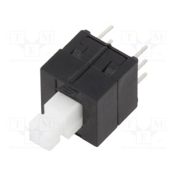 1 pcs x E-SWITCH - TL2201EEYA - Switch: push-button, Pos: 2, DPDT, 0.1A/30VDC, ON-ON, Leads: for PCB