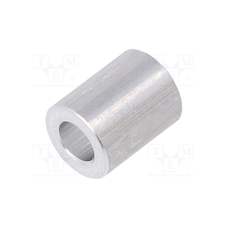5 pcs x DREMEC - 338/4,3X10 - Spacer sleeve, 10mm, cylindrical, aluminium, Out.diam: 8mm