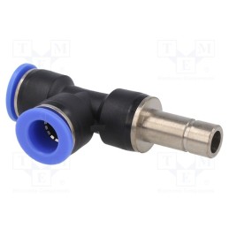 1 pcs x PNEUMAT-294.012-K - Plug-in distributor, T-tap splitter, -0.95÷15bar, BLUELINE, 12mm