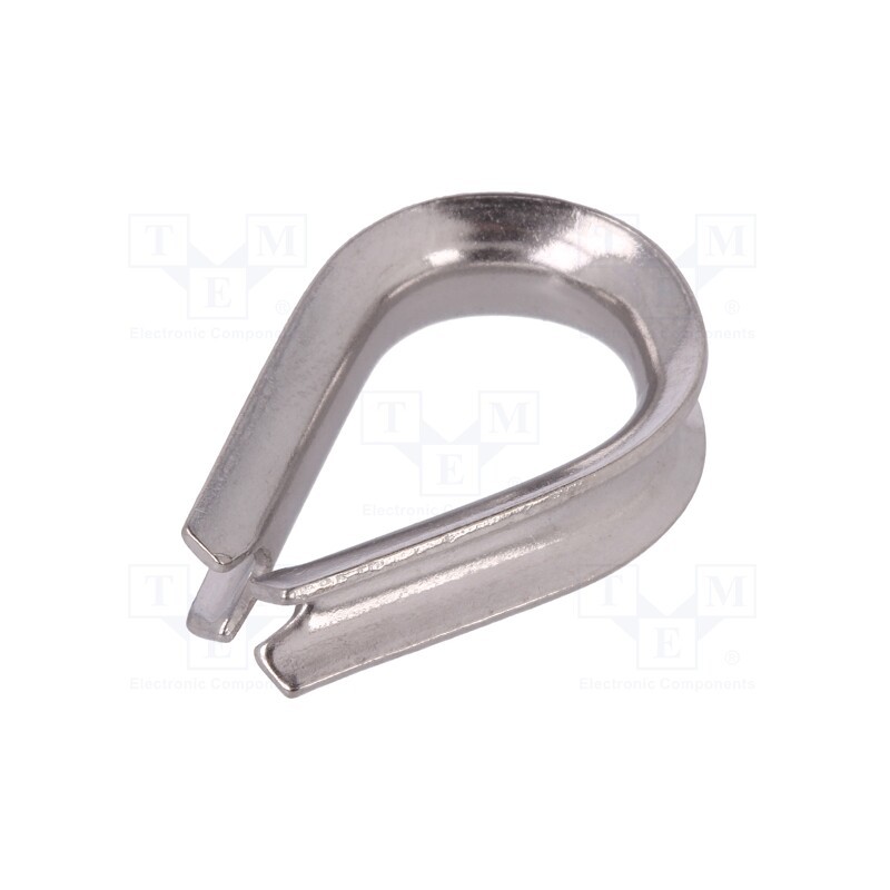 5 pcs x KRAFTBERG - KAUS-4-A4 - Thimble for rope, acid resistant steel A4, for rope, DIN 6899