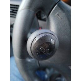 Black steering knob with Ursus rubber inserts