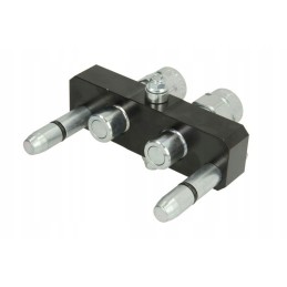 Hydraulic quick connector, push connector type plug