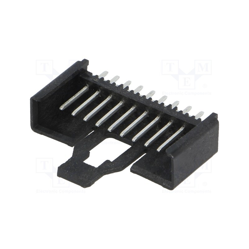 2 pcs x LUMBERG - 2,5 MSF 10 - Socket, wire-board, male, Minimodul, 2.5mm, PIN: 10, THT, on PCBs, 5A