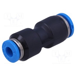 1 pcs x FESTO-153037 - Push-in fitting, straight,reductive, -0.95÷6bar, QS, Øout: 4mm