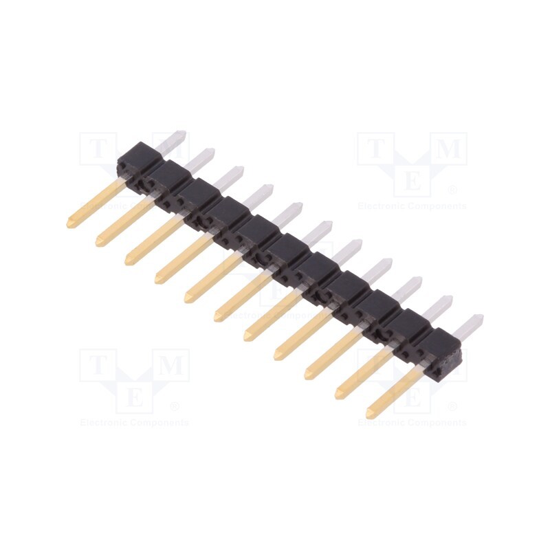 2 pcs x Amphenol Communications Solutions - 77311-818-11LF - Pin header, pin strips, BERGSTIK, male, PIN: 11, straight, 2.54mm