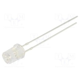 1 pcs x OPTOSUPPLY - OSO5PA53C1A - LED, 5mm, orange, 500÷750mcd, 120°, Front: recessed, 2.1÷2.6V, 78mW