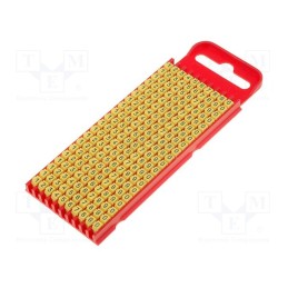 200 pcs x HELLERMANNTYTON - 561-01101 - Markers, Marking: 0, 1, 2, 3, 4, 5, 6, 7, 8, 9, 2÷2.8mm, yellow