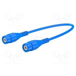 1 pcs x STu00c4UBLI - 67.9770-10023 - Test lead, BNC plug,both sides, Len: 1m, blue, Z: 50Ω, brass