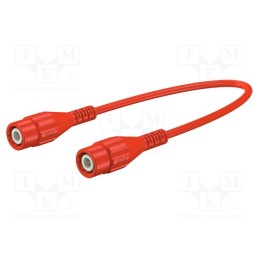 1 pcs x STu00c4UBLI - 67.9770-10022 - Test lead, BNC plug,both sides, Len: 1m, red, Z: 50Ω, brass