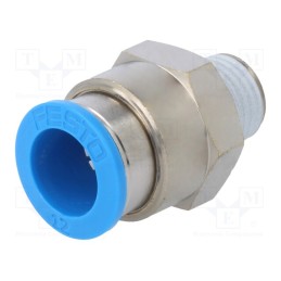 1 pcs x FESTO-164980 - Push-in fitting, straight, -0.95÷6bar, Gasket: NBR rubber, QS