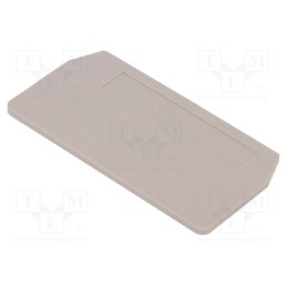 2 pcs x WEIDMu00dcLLER - 1608740000 ZAP/TW 1 - End/partition plate, beige, wemid, max.125°C, UL94V-0, ZDU2.5