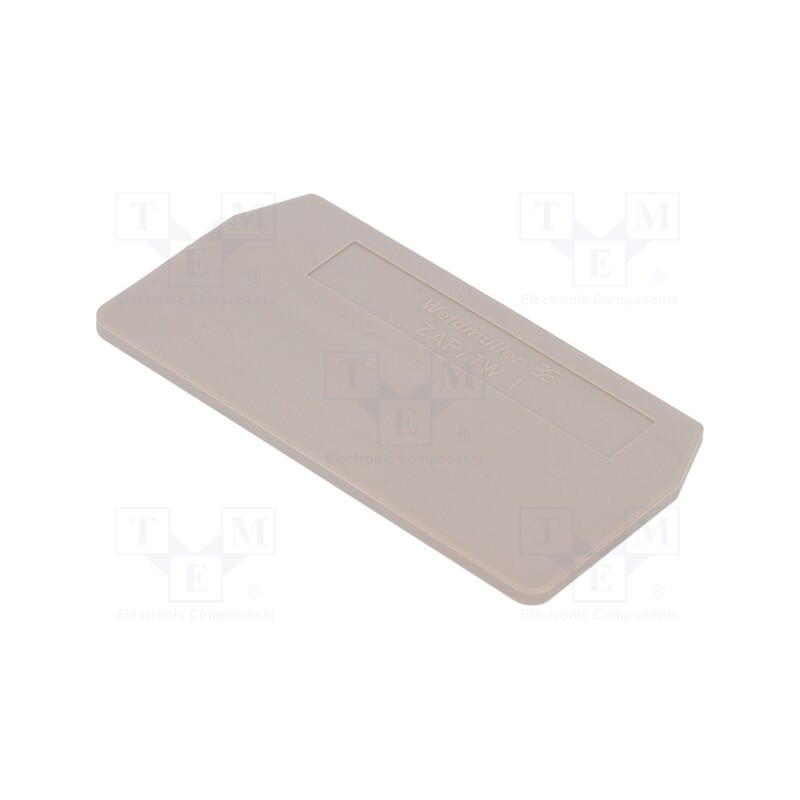 2 pcs x WEIDMu00dcLLER - 1608740000 ZAP/TW 1 - End/partition plate, beige, wemid, max.125°C, UL94V-0, ZDU2.5