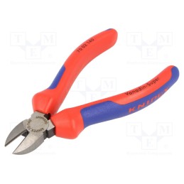 1 pcs x KNIPEX - 70 02 140 - Pliers, side,cutting, ergonomic two-component handles, 140mm