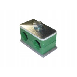 Double clamp fi 2x15mm for mounting the hydraulic pipe