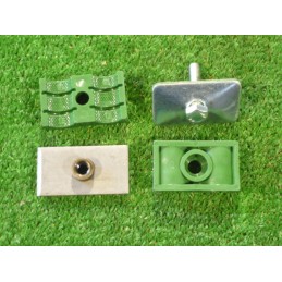 Double clamp fi 2x15mm for mounting the hydraulic pipe