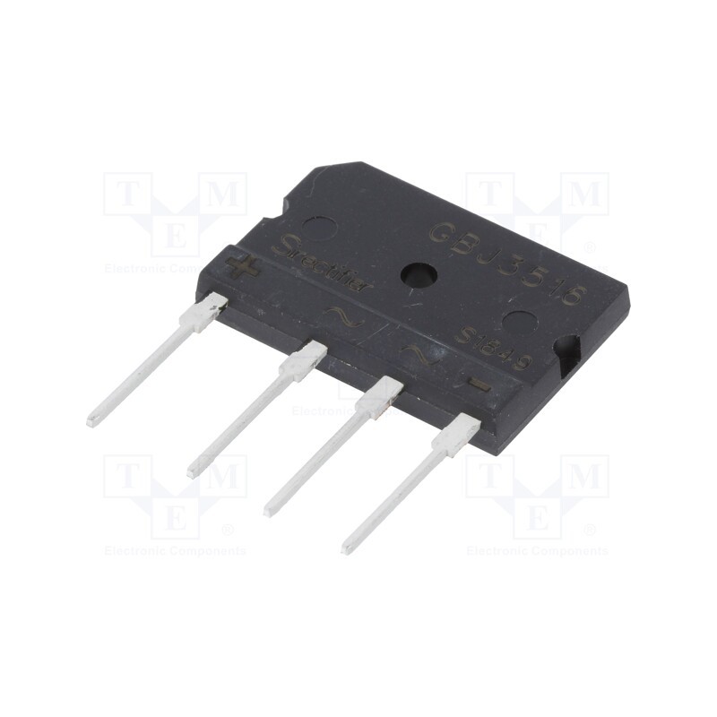 1 pcs x SIRECTIFIER - GBJ3516 - Bridge rectifier: single-phase, Urmax: 1.6kV, If: 35A, Ifsm: 420A