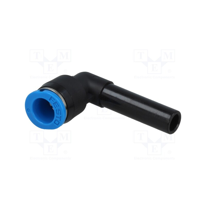 1 pcs x FESTO-153348 - Push-in fitting, angled 90°, -0.95÷6bar, polymer, QSM, -10÷80°C