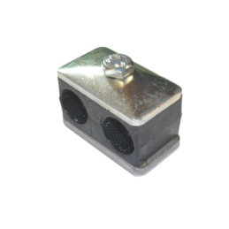 Double clamp fi 2x18mm for mounting the hydraulic pipe