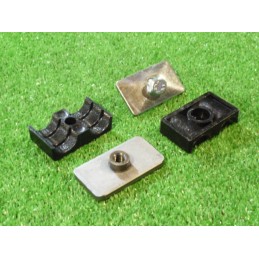 Double clamp fi 2x18mm for mounting the hydraulic pipe