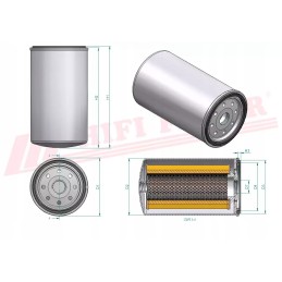 Fuel filter for kubota l245 dt l245 f diameter