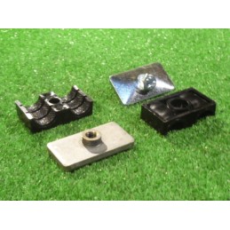 Double clamp fi 2x16mm for mounting the hydraulic pipe