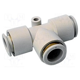 1 pcs x SMC-KQ2T08-06A - Tee fitting, reductive,plug-in, -1÷10bar, polypropylene, -5÷60°C