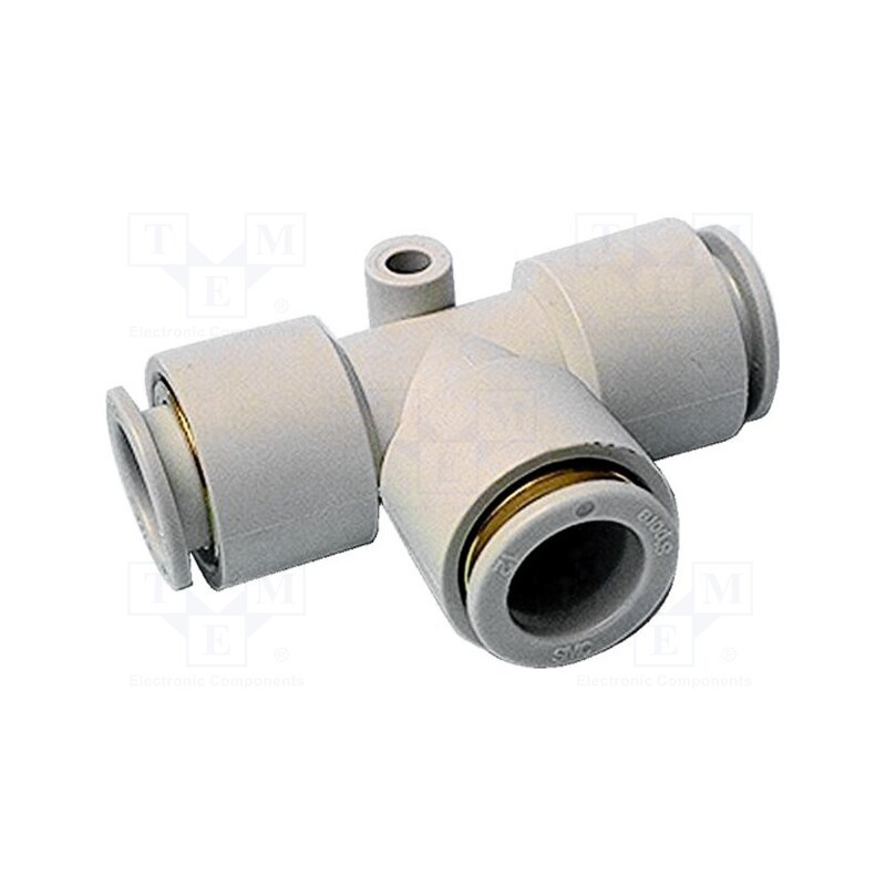 1 pcs x SMC-KQ2T08-06A - Tee fitting, reductive,plug-in, -1÷10bar, polypropylene, -5÷60°C