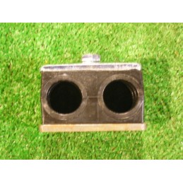 Double clamp fi 2x22mm for mounting the hydraulic pipe