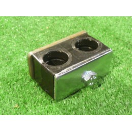 Double clamp fi 2x22mm for mounting the hydraulic pipe