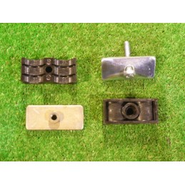 Double clamp fi 2x22mm for mounting the hydraulic pipe