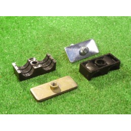 Double clamp fi 2x22mm for mounting the hydraulic pipe