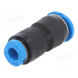 1 pcs x FESTO-153327 - Push-in fitting, straight, -0.95÷6bar, Gasket: NBR rubber, QSM