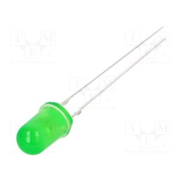 1 pcs x OPTOSUPPLY - OSG59A5A34A1-Z3 - LED, 5mm, green, 25000÷30000mcd, 30°, Front: convex, 3.1÷3.6V