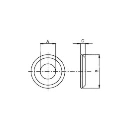 Towbar ball washer cat.2 28x56x7