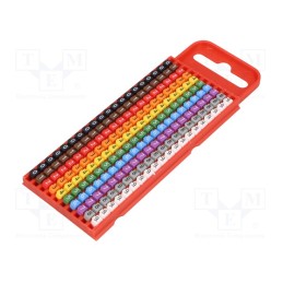 200 pcs x HELLERMANNTYTON - 561-01100 - Markers, Marking: 0, 1, 2, 3, 4, 5, 6, 7, 8, 9, 2÷2.8mm, push-in